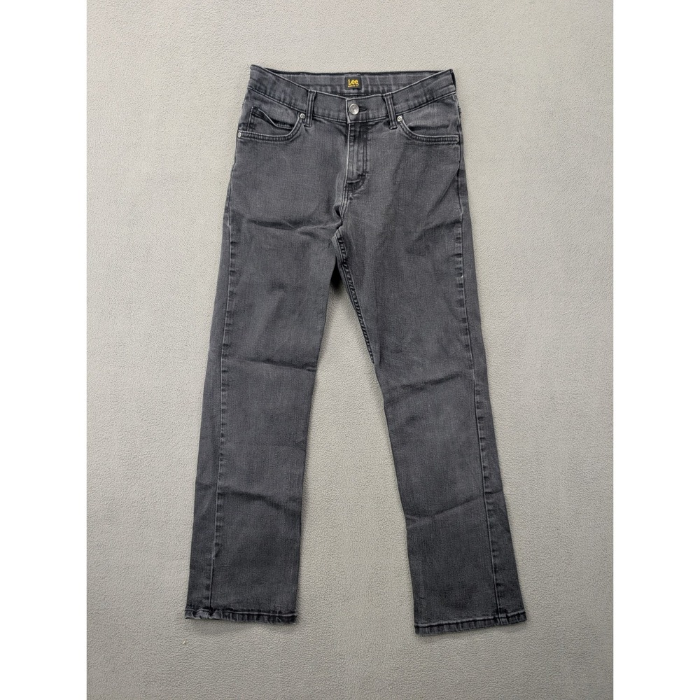 Lee Regular Fit Gray Wash Jeans Mens 28x29 Classic Casual Denim Pants